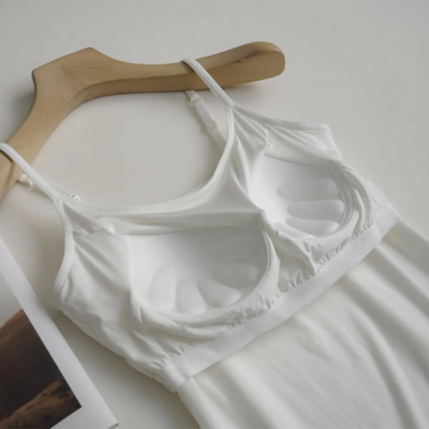 Tank Top, with Built in Bra Sports 2025 Summer Spaghetti Strap Camisoles Cami Sleeveless Trendy Lingerie