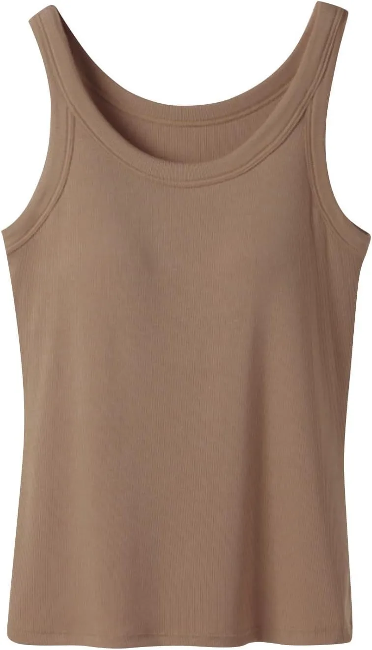 Tank Tops for Women 2025 Built in Bra Summer Lounge Shirts Loose Fit Workout Tank Tops Casual Camisole Top