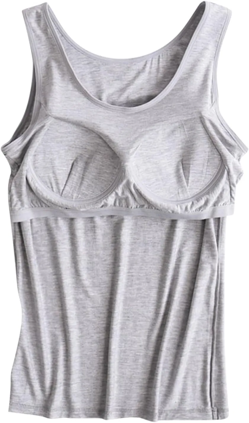 Tank Tops for Women No Steel Rings Bottom Casual Underwear Yoga Sports Camisole with Chest Pad Summer Vest