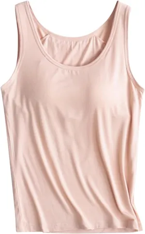 Tank Tops for Women No Steel Rings Bottom Casual Underwear Yoga Sports Camisole with Chest Pad Summer Vest