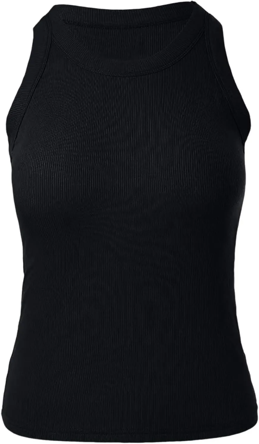 Tank Tops for Women, Racerback Ribbed Tank Top, Women Slim Knit Basic Summer Tops Going Out Tops Long Sleeveless Shirts