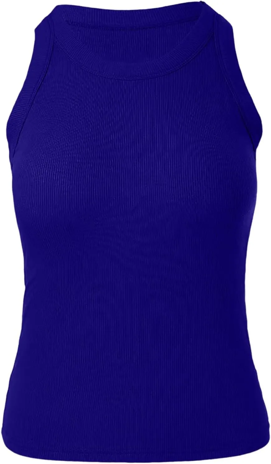 Tank Tops for Women, Racerback Ribbed Tank Top, Women Slim Knit Basic Summer Tops Going Out Tops Long Sleeveless Shirts