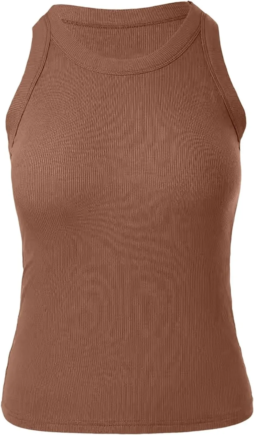 Tank Tops for Women, Racerback Ribbed Tank Top, Women Slim Knit Basic Summer Tops Going Out Tops Long Sleeveless Shirts