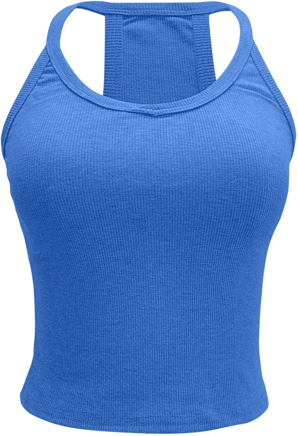 Tank Tops for Women Workout Tops for Women Racerback Basic Tank Summer 2024 Camisole V Neck Slim Fit Ribbed Sleeveless