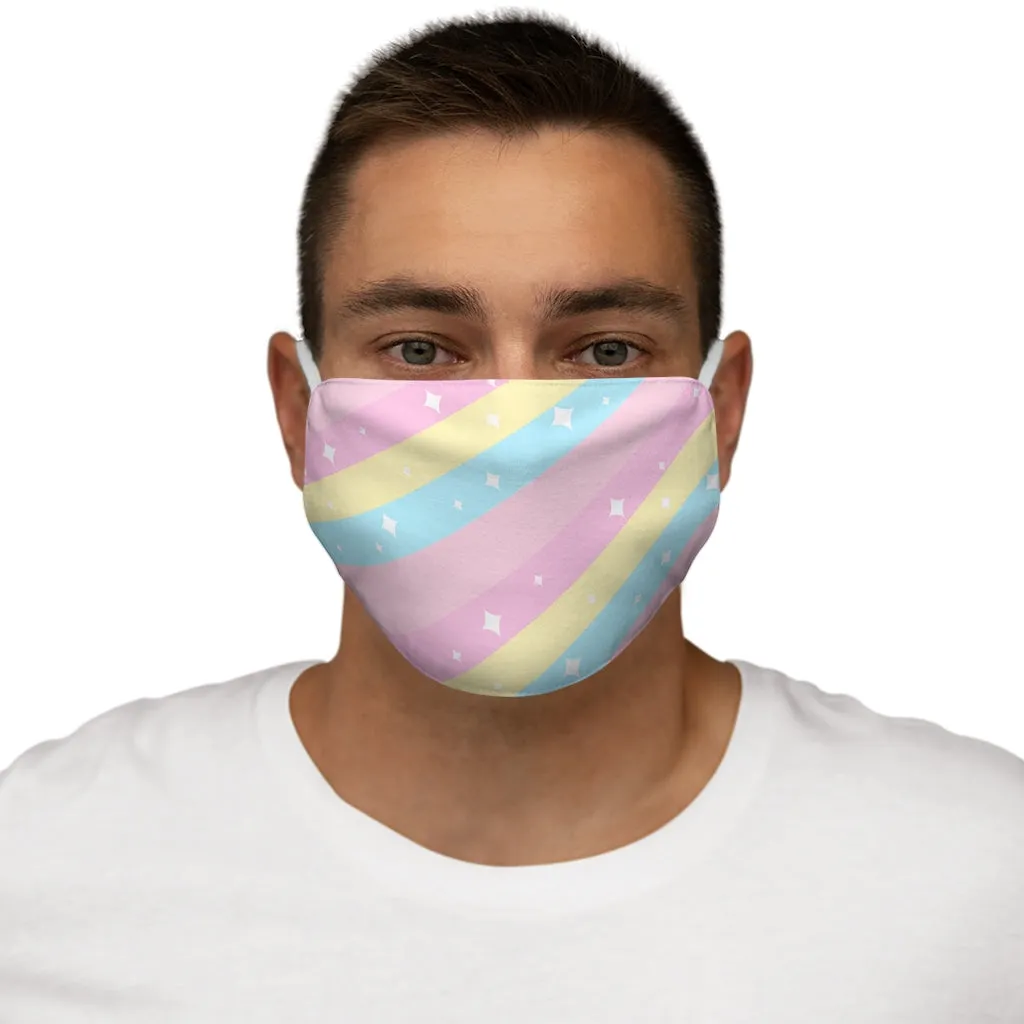 Teatime Fantasy Rainbow Snug-Fit Polyester Cotton Face Mask