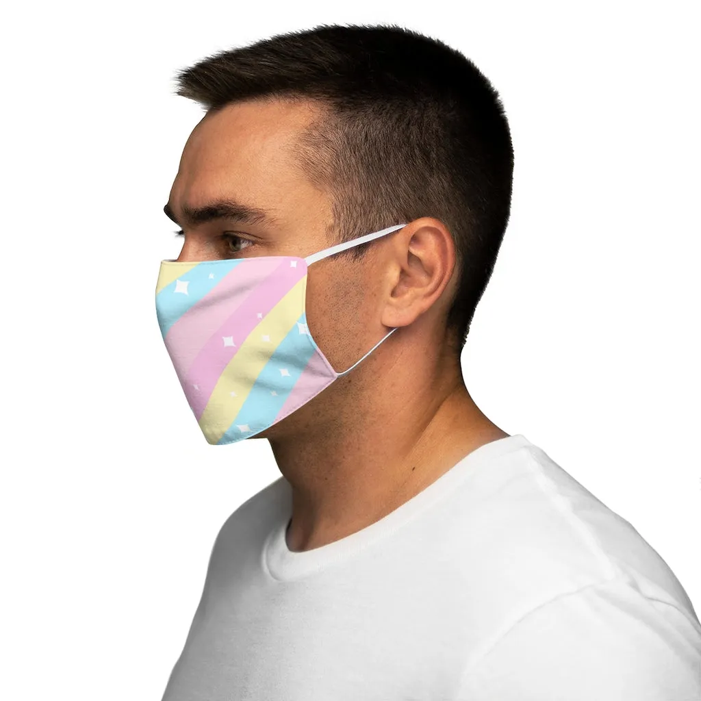Teatime Fantasy Rainbow Snug-Fit Polyester Cotton Face Mask