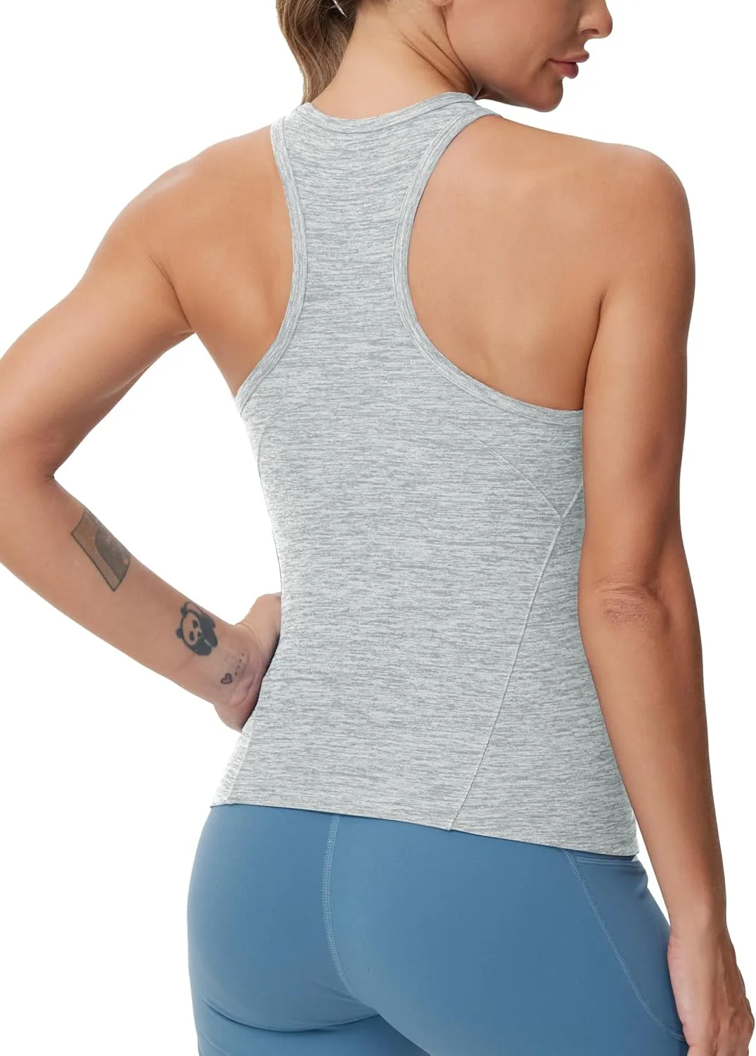 THE GYM PEOPLE Women's Racerback Workout Tank Tops Slim Fit Soft Sleeveless Yoga Shirts