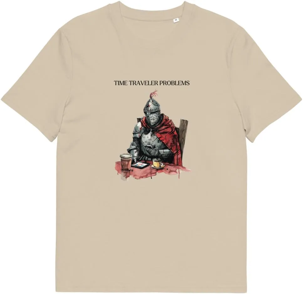 Time Traveler Problems T-Shirt - Unisex Sci-Fi Tee, Organic Cotton, Funny Space Time Graphic Shirt