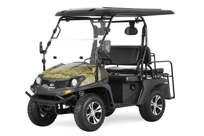Trailmaster Taurus 450-GX Long Roof 4 Seat UTV / Golf Cart Style / side-by-side 4X4 with High/Low Gear- Rear Seat Converts to Cargo area.