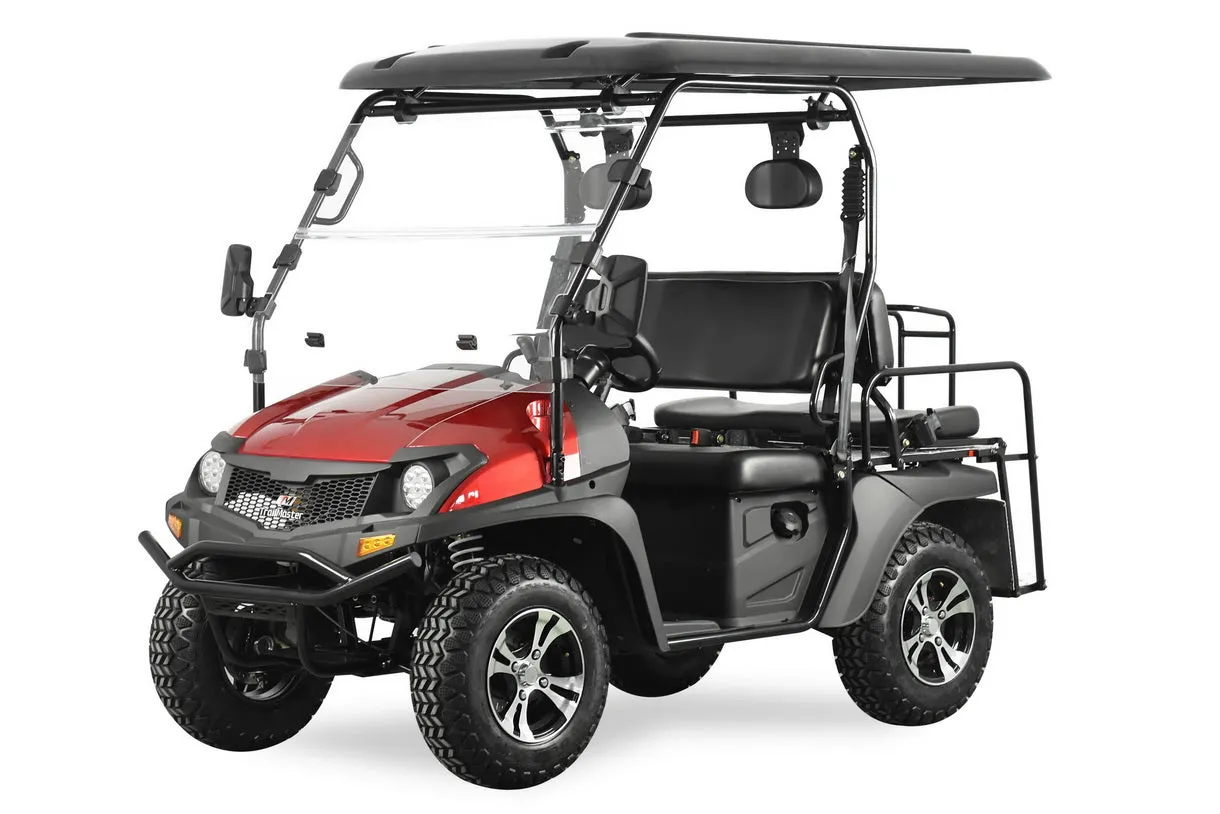 Trailmaster Taurus 450-GX Long Roof 4 Seat UTV / Golf Cart Style / side-by-side 4X4 with High/Low Gear- Rear Seat Converts to Cargo area.