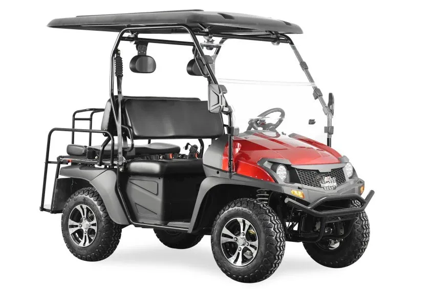 Trailmaster Taurus 450-GX Long Roof 4 Seat UTV / Golf Cart Style / side-by-side 4X4 with High/Low Gear- Rear Seat Converts to Cargo area.