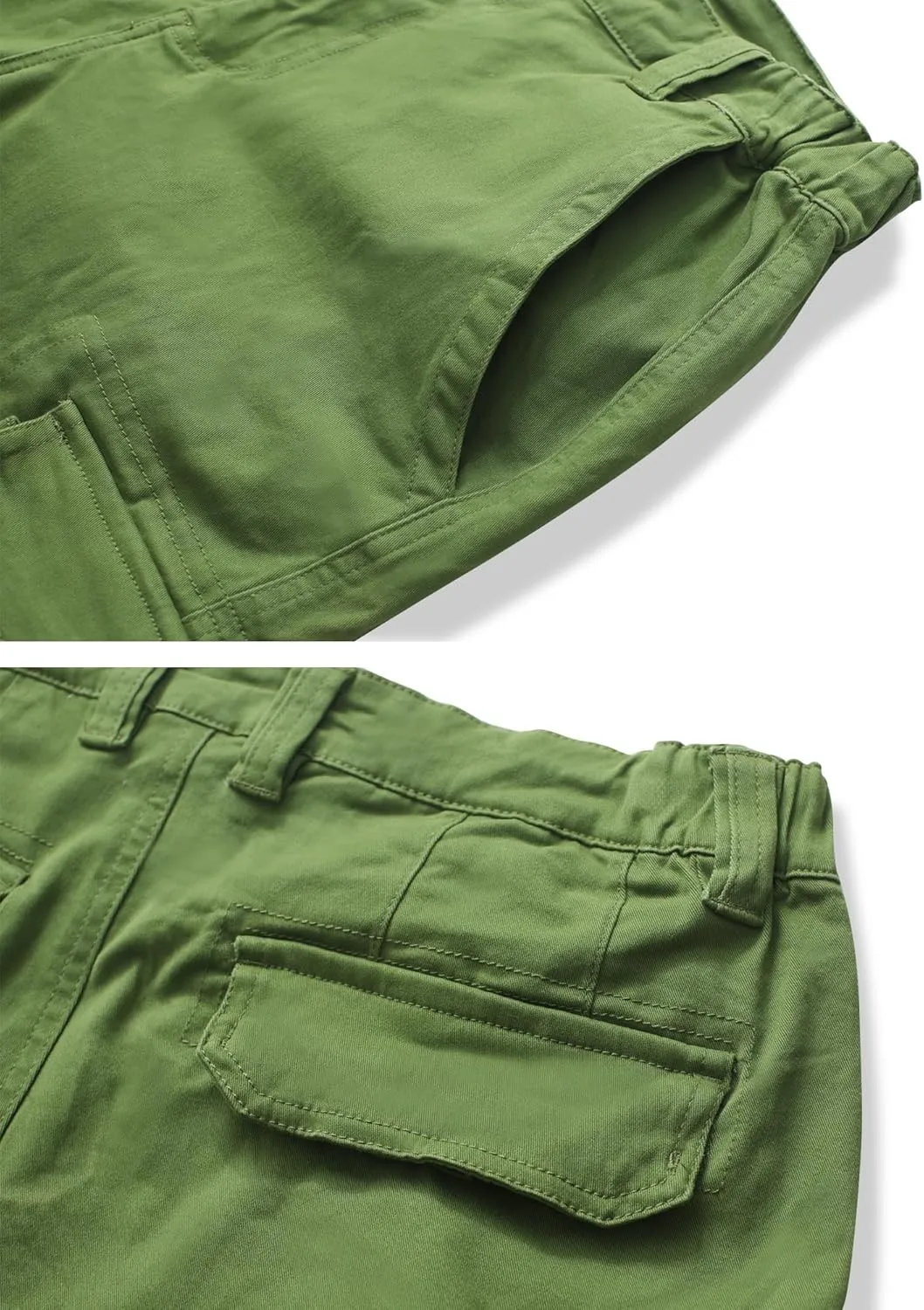 TRGPSG Womens Hiking Shorts, Bermuda Shorts for Women, 7" Inseam Summer Camo Y2K Shorts with Multi-Pocket