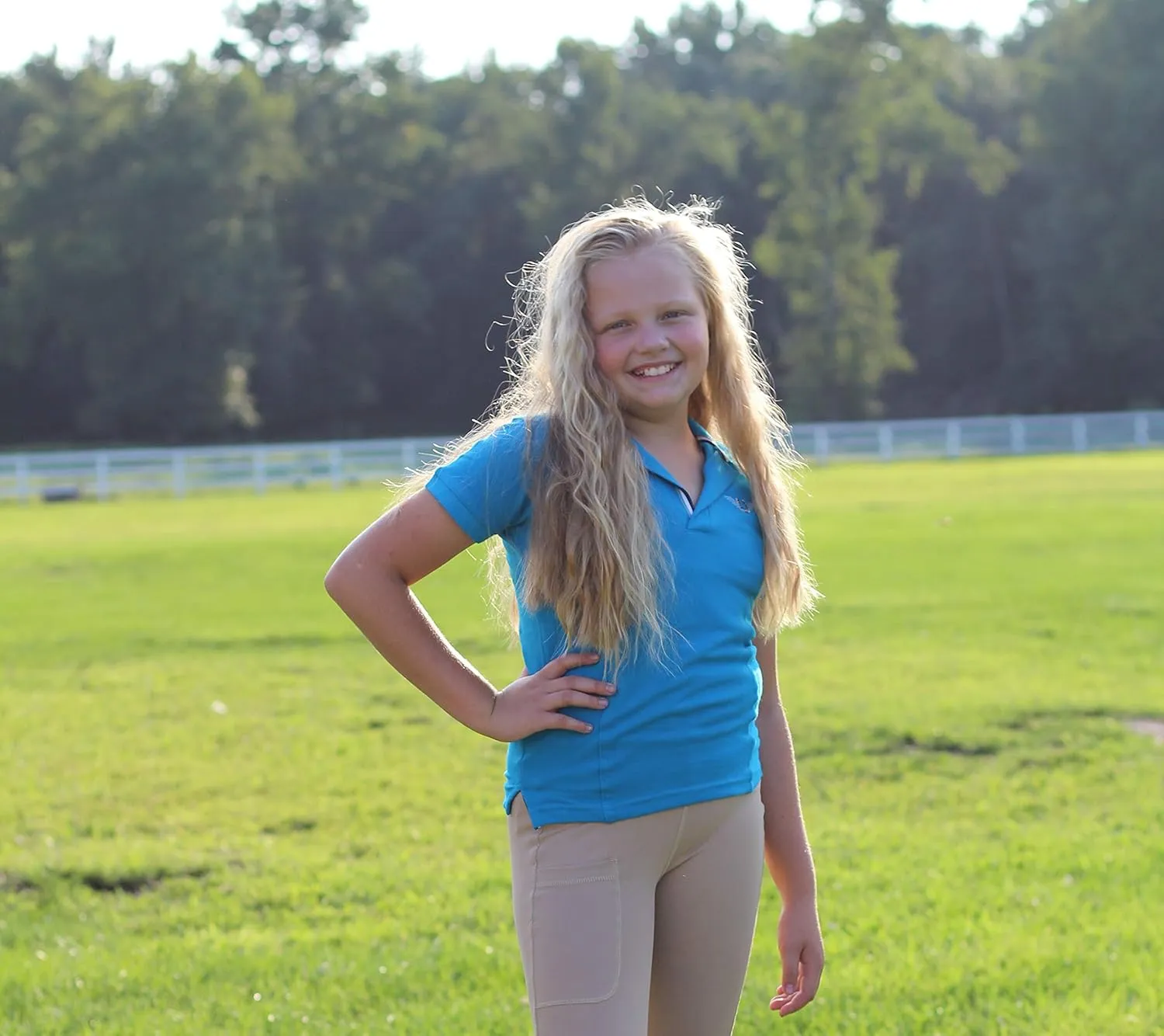 TuffRider Girl's Polo Shirt
