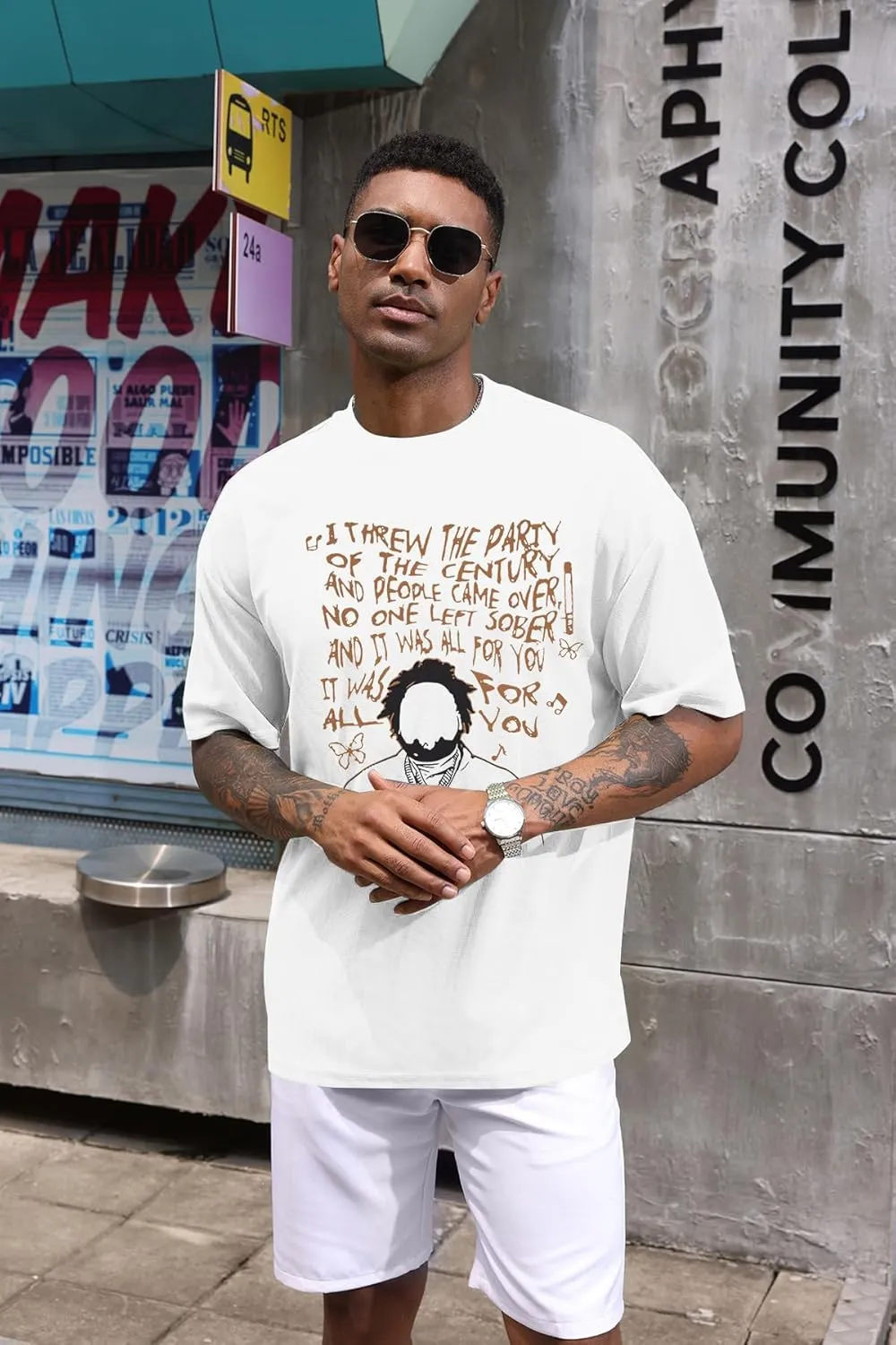 Vintage Merch Concert Shirt Hip Hop Rapper Tee Shirts Last Lap Tour Short Sleeve Pullover Tops Fans Gift