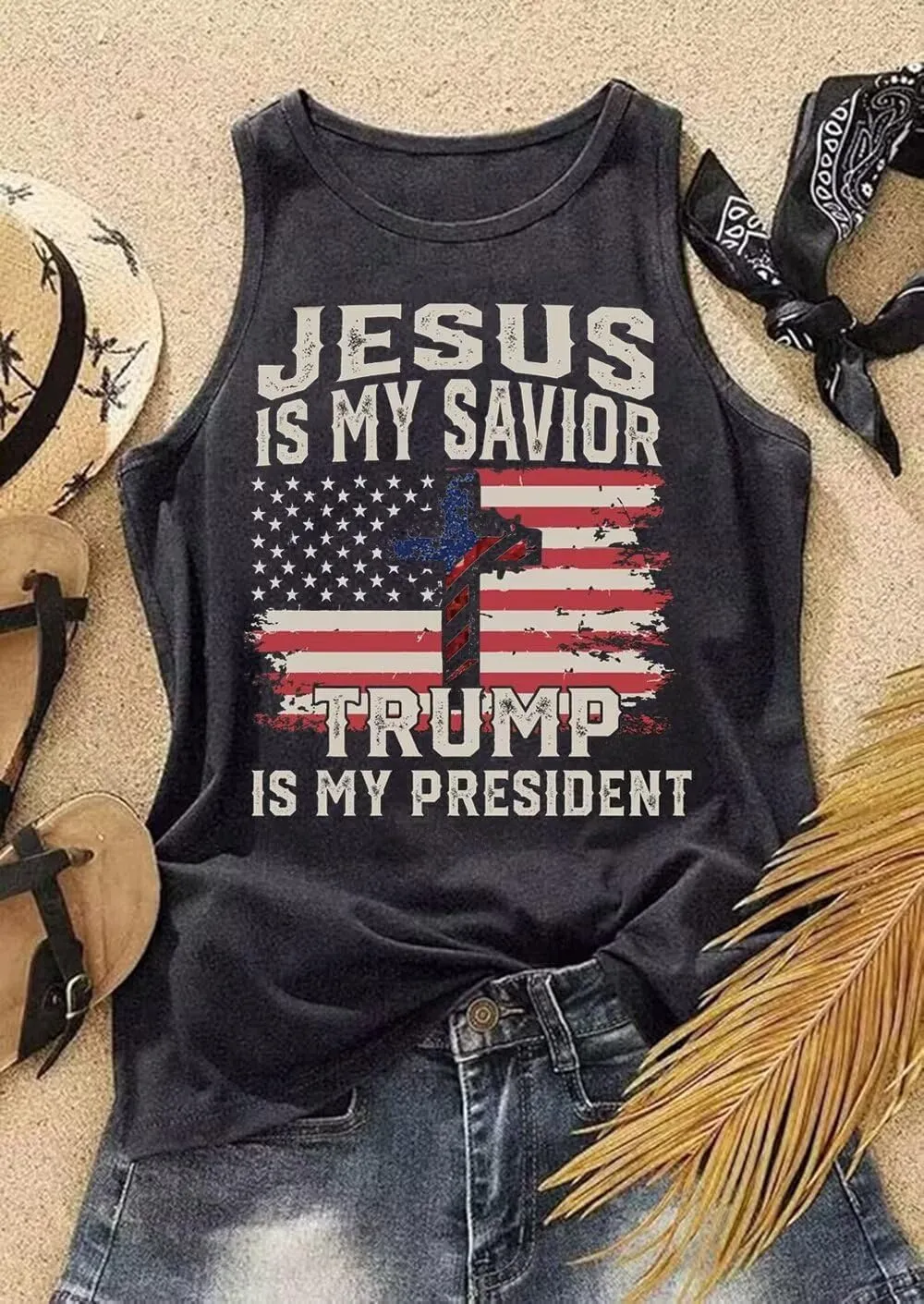 VKEGNIO Christian Tank Top for Women Vintage Bible Verse Boho Floral Graphic Sleeveless Shirt Christian Gifts Shirts Vest