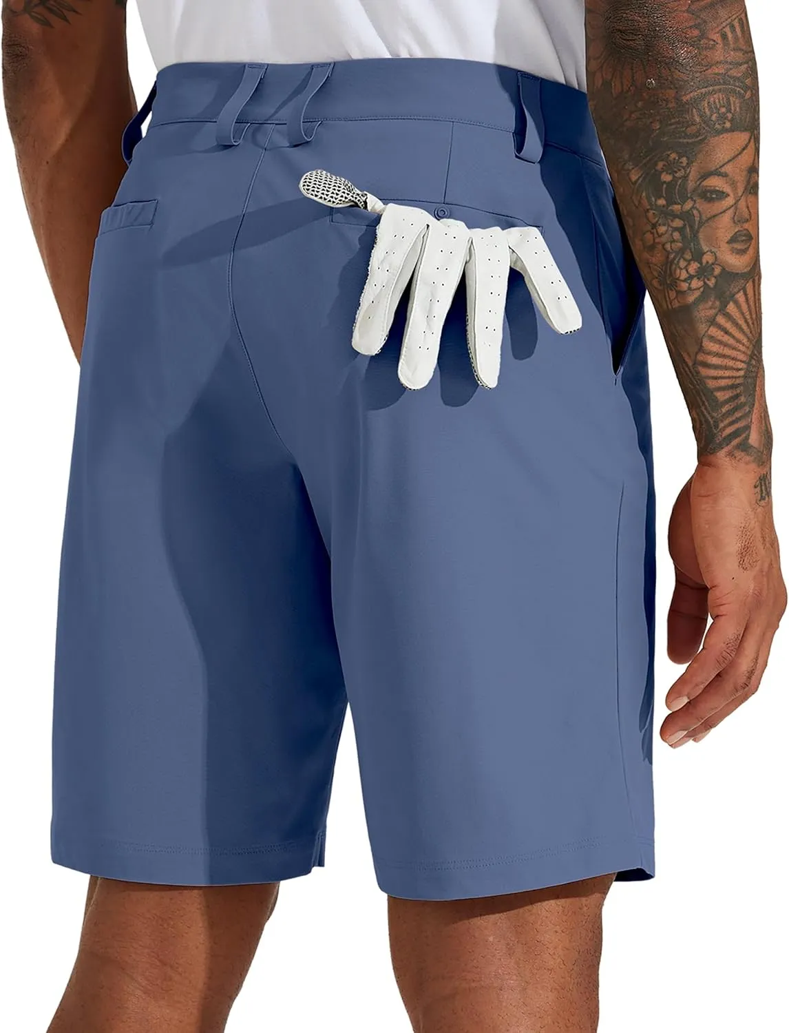 Willit Men's Golf Shorts Stretch Work Dress Shorts Quick Dry Hiking Athletic Casual Shorts with Pockets 10"