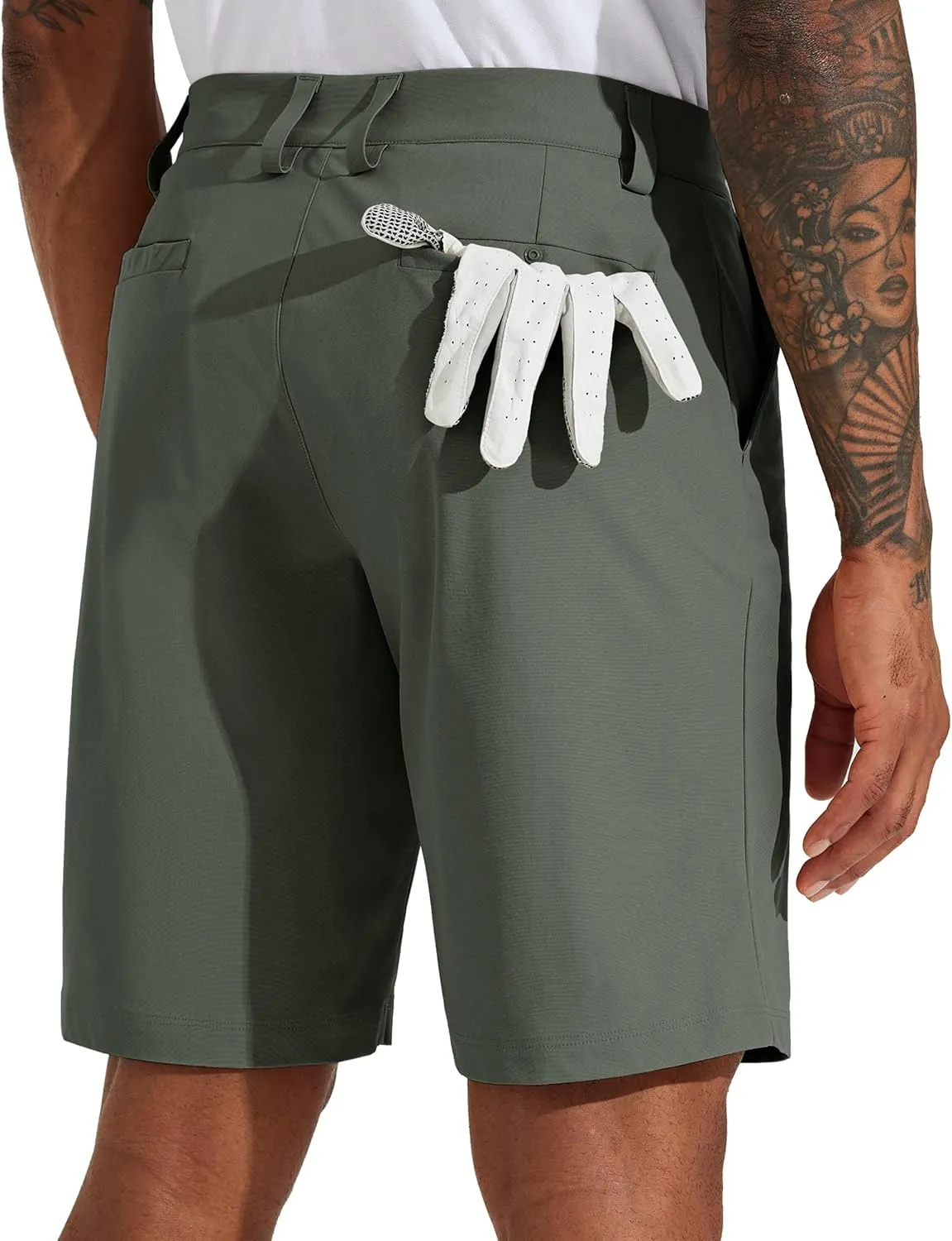 Willit Men's Golf Shorts Stretch Work Dress Shorts Quick Dry Hiking Athletic Casual Shorts with Pockets 10"