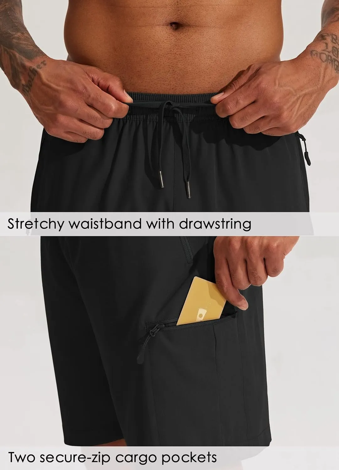 Willit Men's Hiking Cargo Shorts Quick Dry Golf Athletic Shorts 7" Lightweight Summer Shorts with Pockets