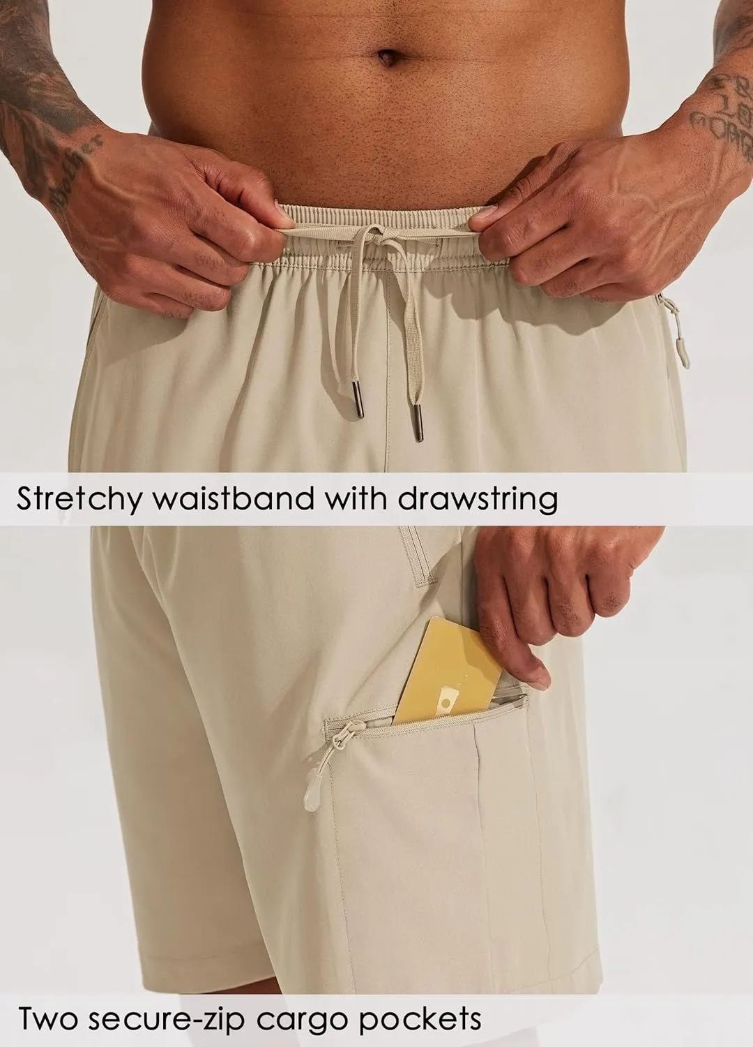 Willit Men's Hiking Cargo Shorts Quick Dry Golf Athletic Shorts 7" Lightweight Summer Shorts with Pockets