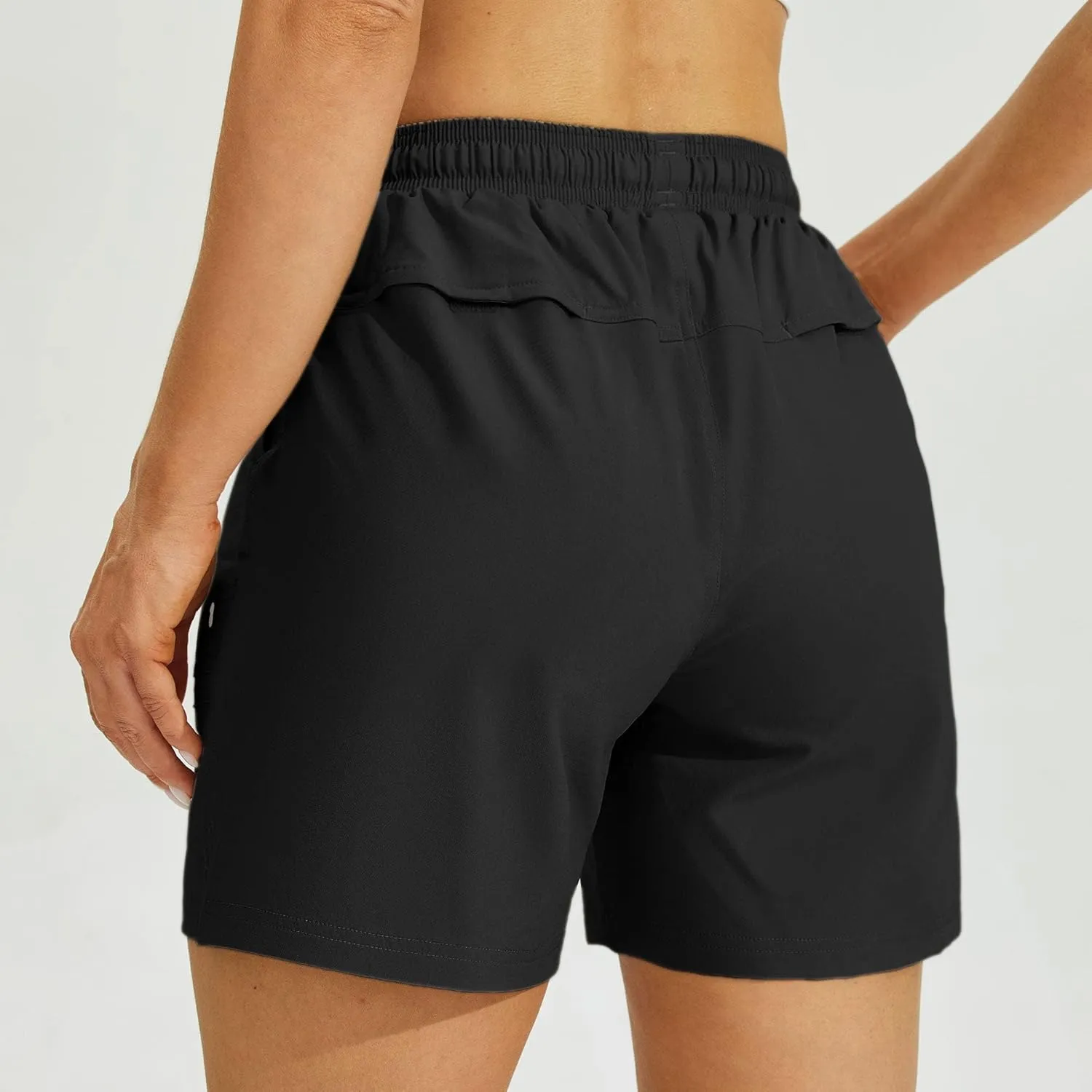 Willit Women's 5" Hiking Shorts Golf Athletic Outdoor Shorts Quick Dry Workout Summer Water Shorts with Pockets