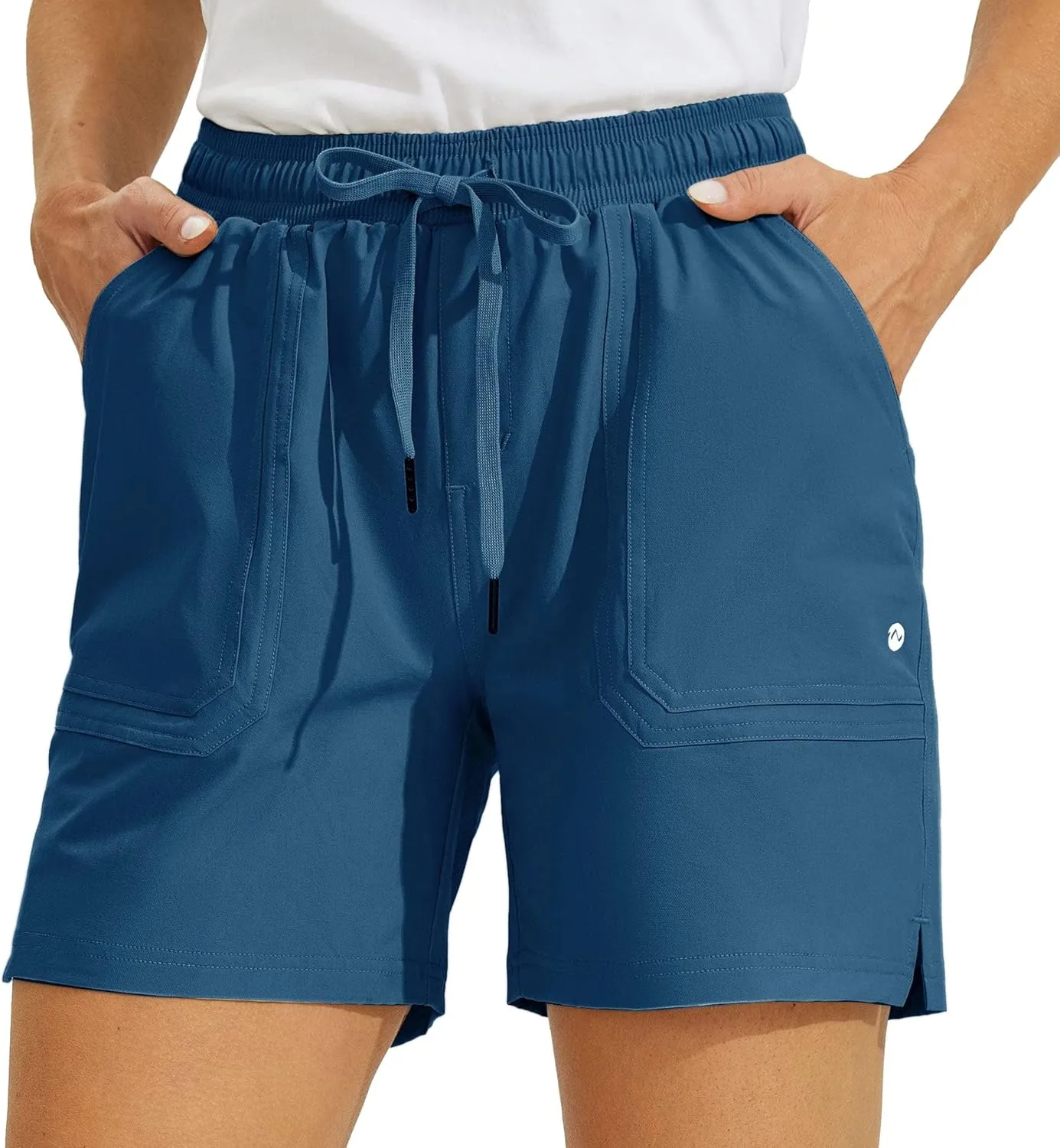 Willit Women's 5" Hiking Shorts Golf Athletic Outdoor Shorts Quick Dry Workout Summer Water Shorts with Pockets