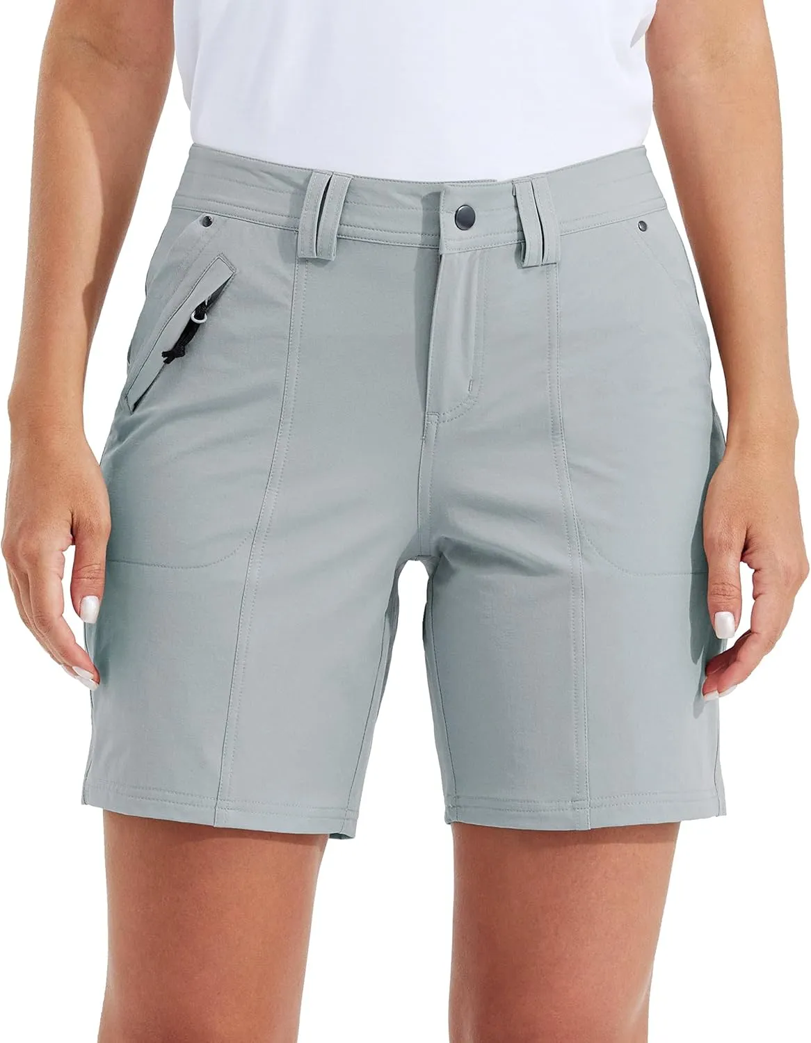 Willit Women's Golf Hiking Shorts 7" Quick Dry Athletic Shorts Casual Summer Shorts with Pockets Water Resistant