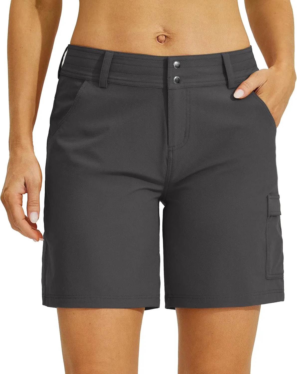 Willit Women's Golf Hiking Shorts Cargo Quick Dry Athletic Shorts Casual Summer Shorts with Pockets 7"