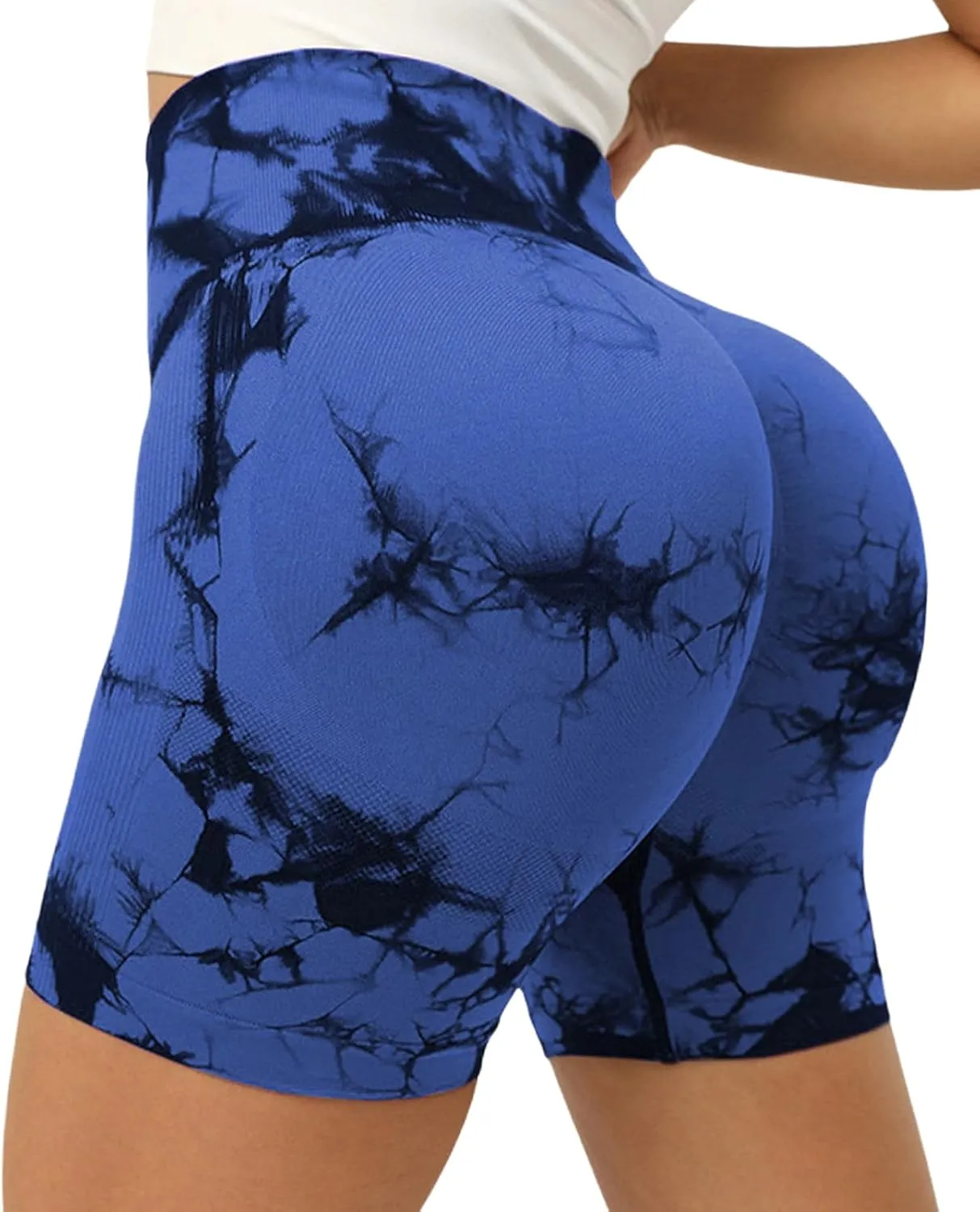 Women Seamless Yoga Leggings Cycling Shorts Scrunch Butt Lifting High Waisted Workout Shorts Shorts for Women Gym