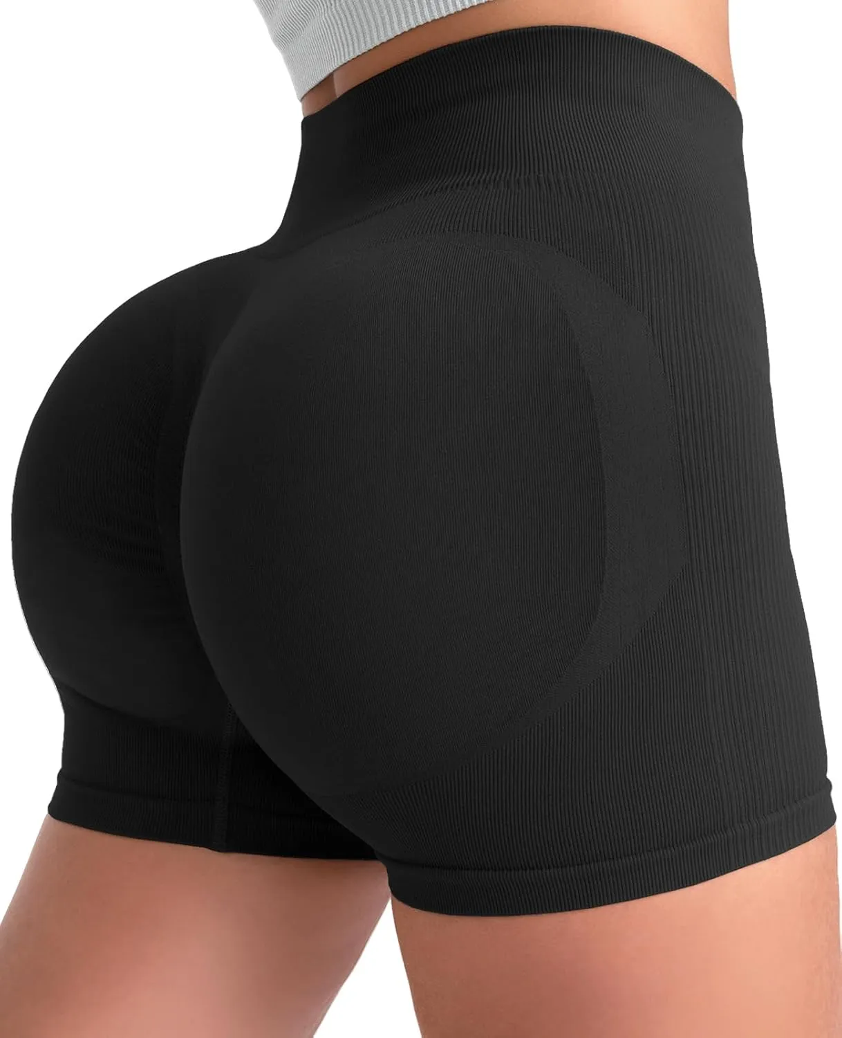 Women Seamless Yoga Leggings Cycling Shorts Scrunch Butt Lifting High Waisted Workout Shorts Shorts for Women Gym