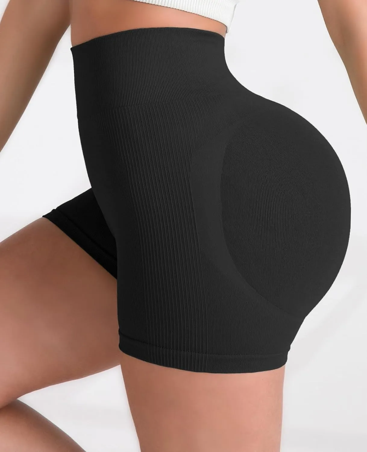 Women Seamless Yoga Leggings Cycling Shorts Scrunch Butt Lifting High Waisted Workout Shorts Shorts for Women Gym