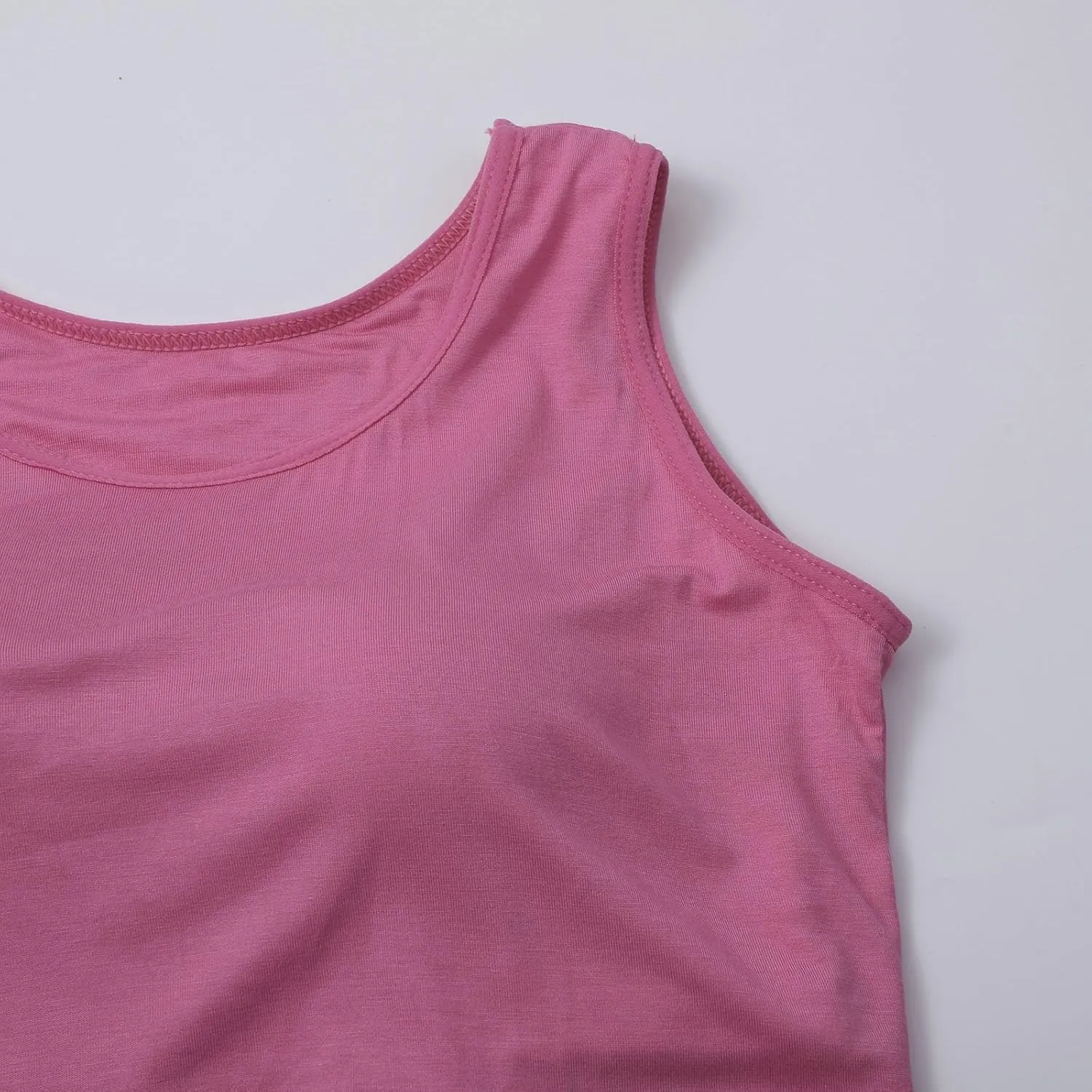 Women Tank Tops with Built in Bras 2025 Summer Strap Basic Layer Padded Bra Cami Shirts Cotton Workout Yoga Tops
