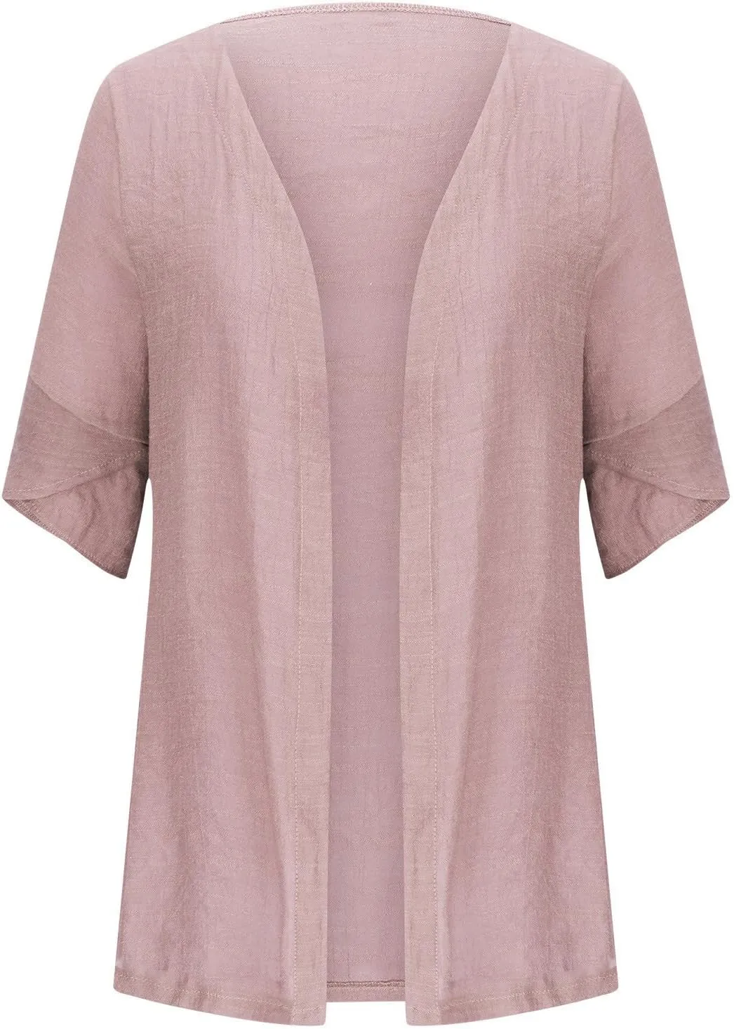 Women's 3/4 Sleeve Cardigans Lightweight Open Front Cardigan for Women Blouses for Women Dressy Casual