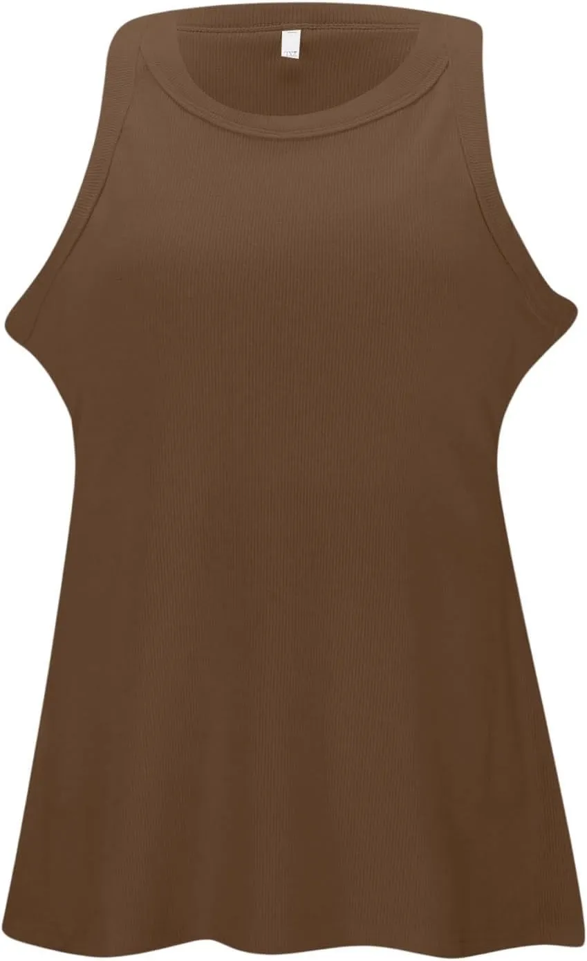 Womens Camisole Adjustable Strap Tank Tops with Shelf Bra Stretch Cotton Undershirts Cami with Shelf Bra Yoga Shirt