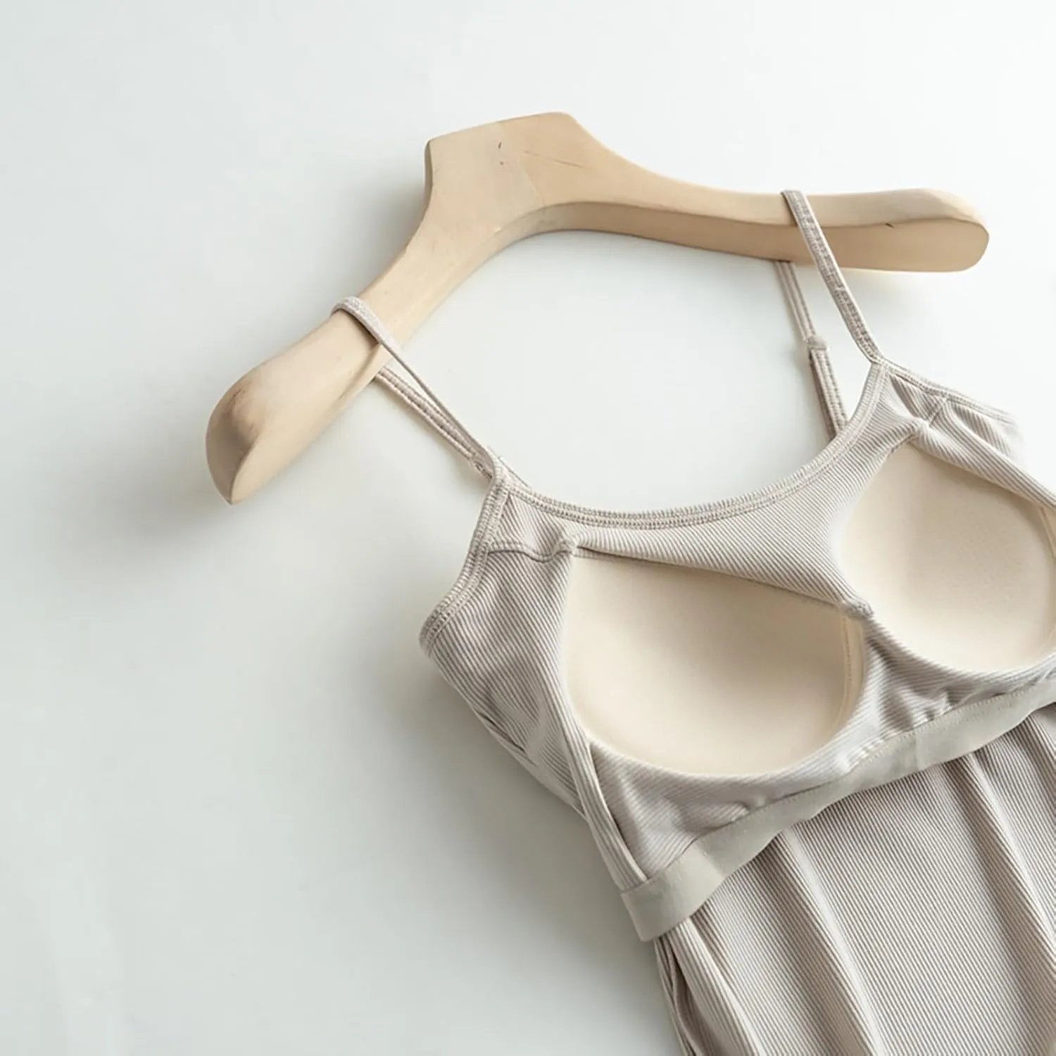Women'S Cotton Tank Top with Shelf Bra Adjustable Wider Strap Camisole Basic Cami Tanks Sleeveless Layer Top