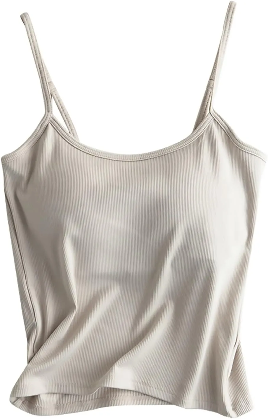 Women'S Cotton Tank Top with Shelf Bra Adjustable Wider Strap Camisole Basic Cami Tanks Sleeveless Layer Top