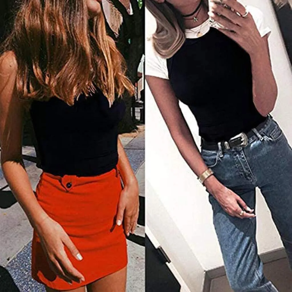 Womens Cropped Tank Top Sleeveless Summer Fitted Camisole Cute Loose Slimming Work Singlet Cozy Athletic Crop Top