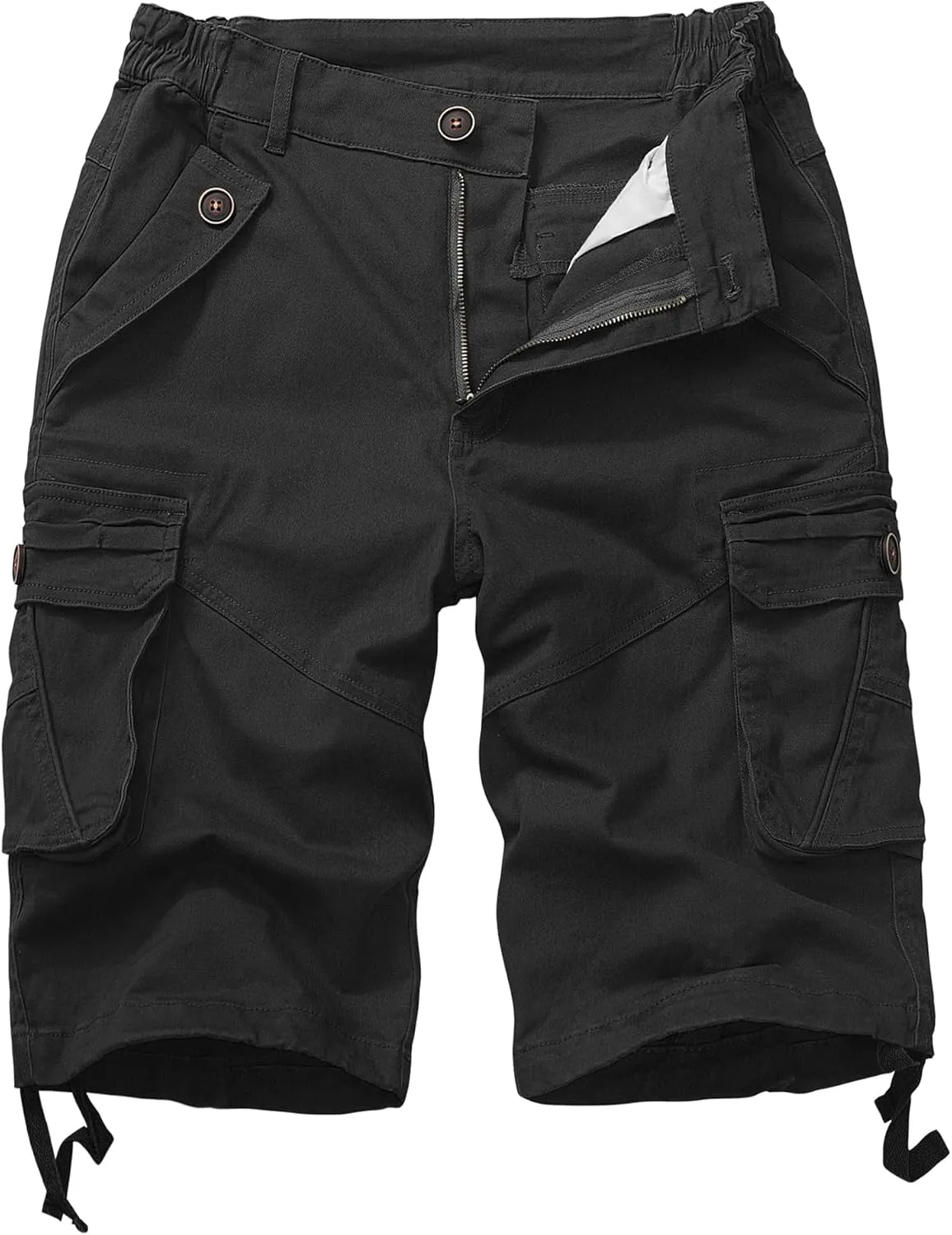 Womens Hiking Shorts, Bermuda Cargo Shorts, 10" Casual Summer Jorts Y2K Shorts with Multi Pockets