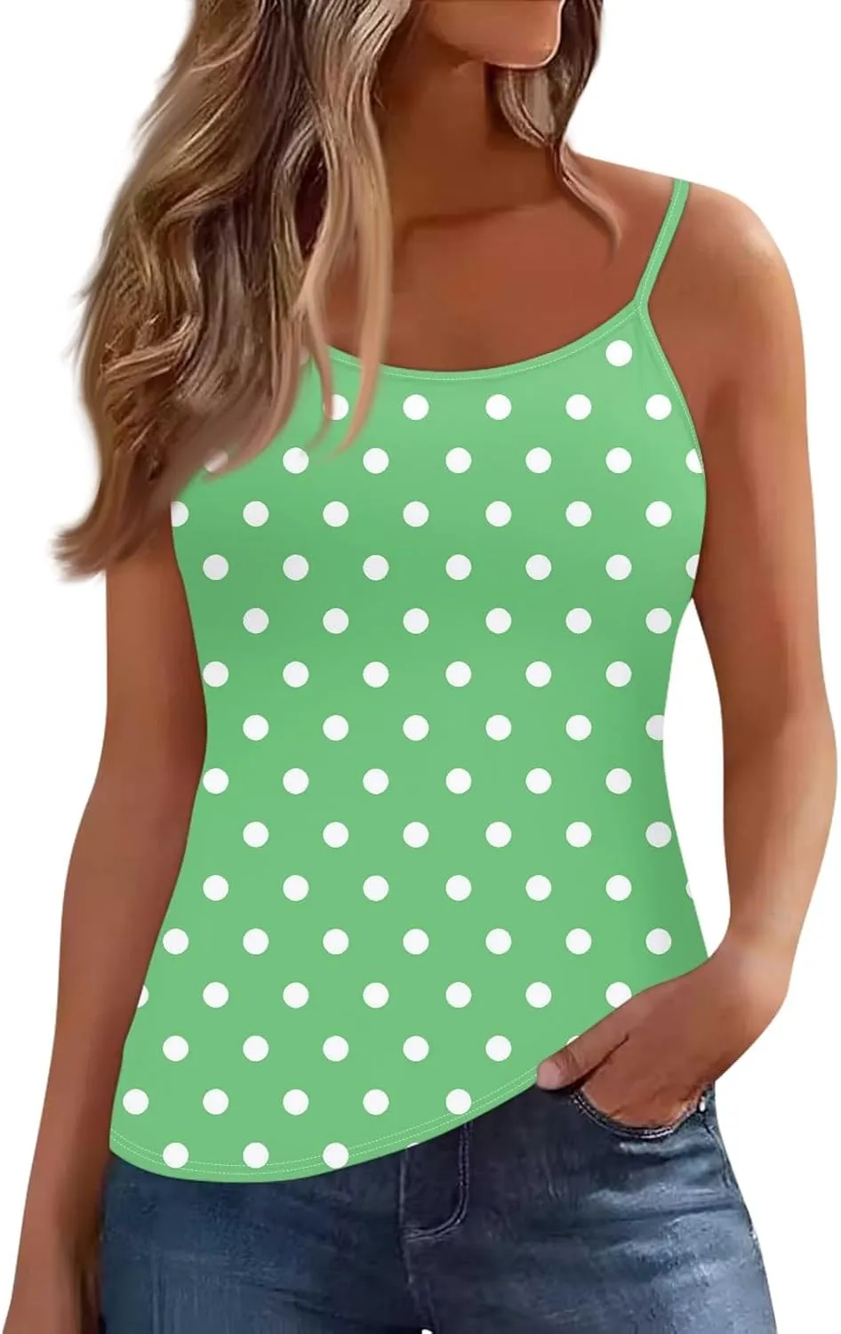 Womens Ribbed Tank Top Ribbed Knit Summer Vests Fashion Casual Sleeveless Scoop Neck Work Out Athletic Camisole Sexy Tank Top Cami Striped Y2K Gradient Loose Fit Tankini Green XXXL