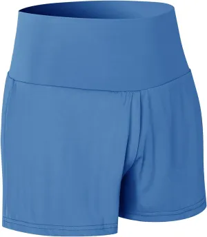 Women's Running Shorts High Waisted Sporty Workout Yoga Shorts Quick dry and Breathable Gym Athletic Shorts Pants