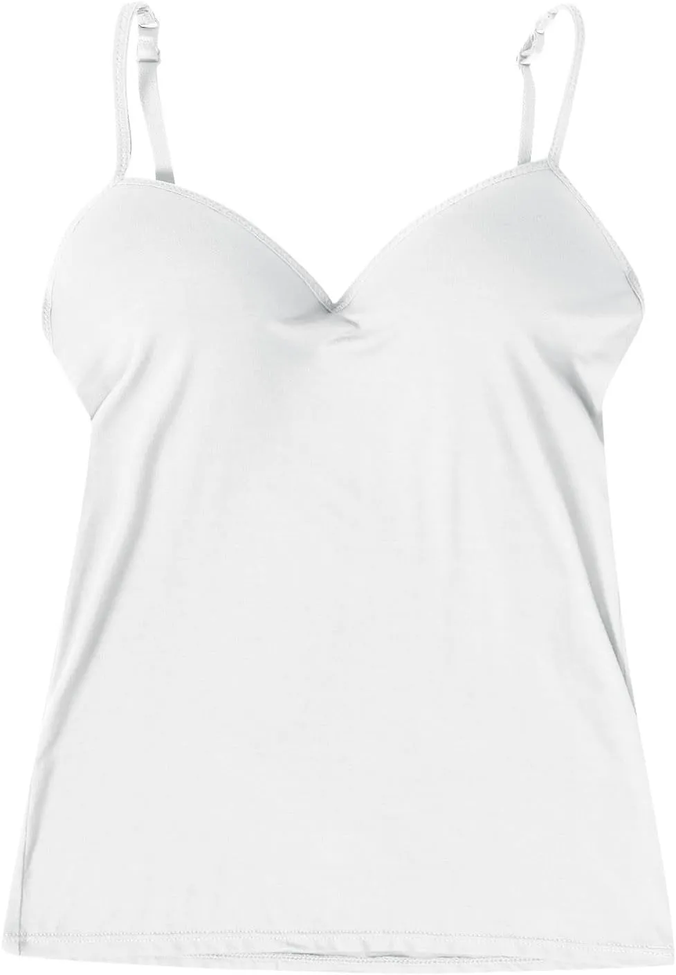 Women's Shelf Bra Camisole Tops Built in Bra Spaghetti Strap Workout Yoga Shirts Basic Layer Padded Bras Tank Tops