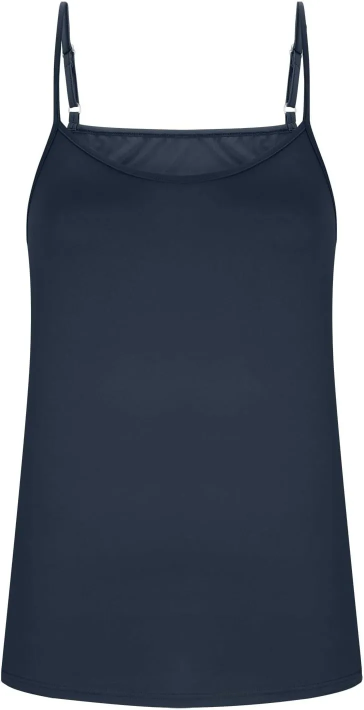 Womens Tank Tops Scoop Neck Spaghetti Strap Tank Top Loose Fit Camisole Sleeveless Summer Tops Trendy Vacation Outfits