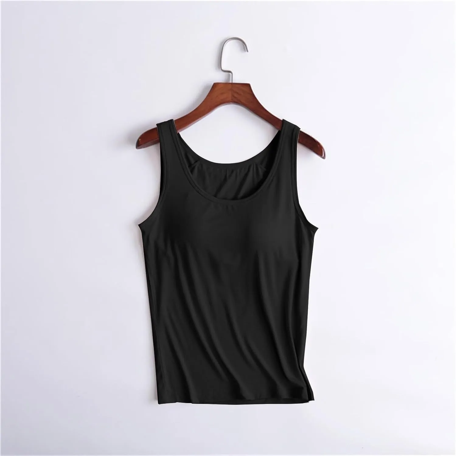 Womens Tank Tops with Built in Bra Summer Padded Undershirt Y2k Cute Going Out Tops Shelf Bra Yoga Camisole
