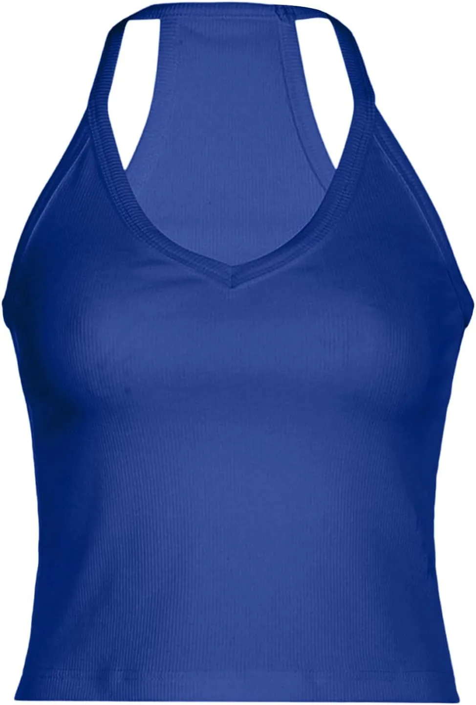 Womens Workout Camisole Tops Sexy Low Cut Tank Top Solid Summer Sleeveless Shirts Slim Fit Camis for Gym Running Yoga