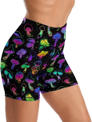 Yoga Shorts High Waisted Tummy Control Biker Shorts for Womens Athletic Running Workout Gym Tennis Shorts